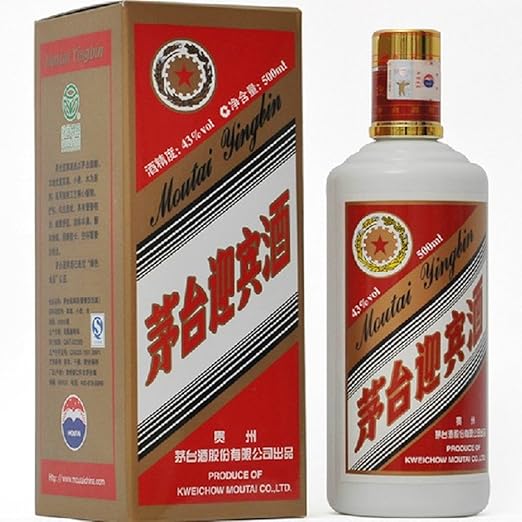 moutai 茅台 茅台酒/茅台迎宾酒43度 茅台迎宾酱香型白酒 茅台 500ml